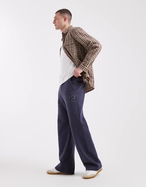 Hollister – Granatowe joggersy bootcut, 3 z 5