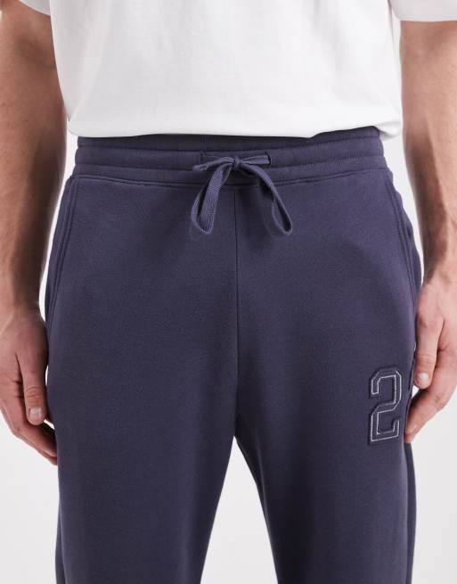 Hollister – Granatowe joggersy bootcut, 5 z 5