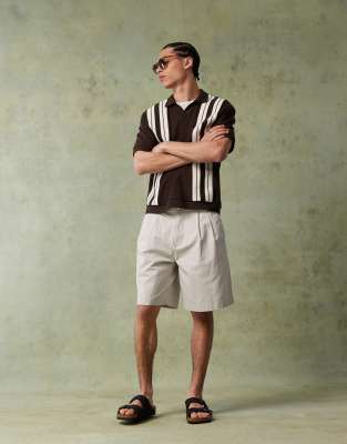 Graue Bermuda-Shorts Grau S
