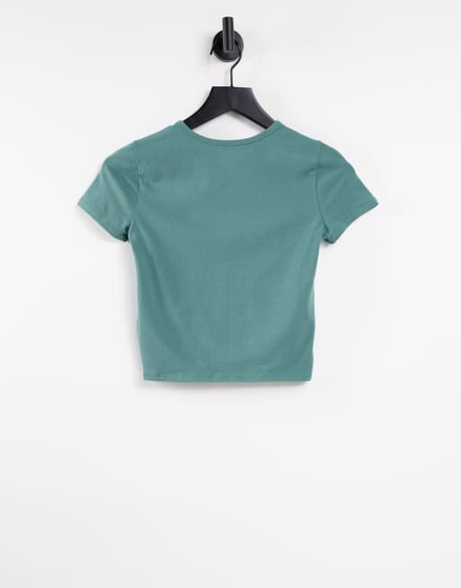 Hollister - Grøn T-shirt med grafik, 2 af 4