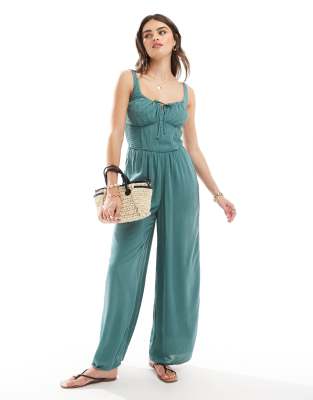 Hollister - Grüner Jumpsuit