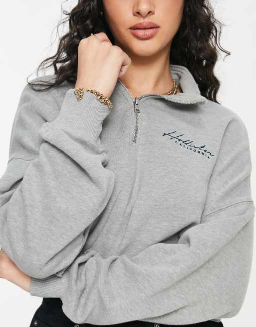 Hollister half zip store