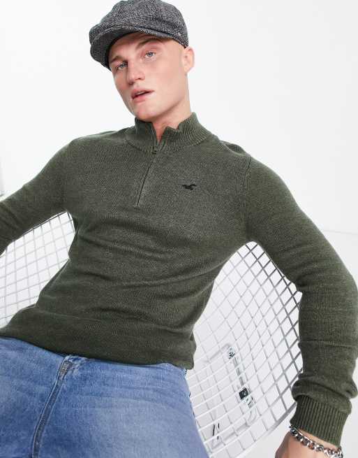 Hollister zipper sweater top