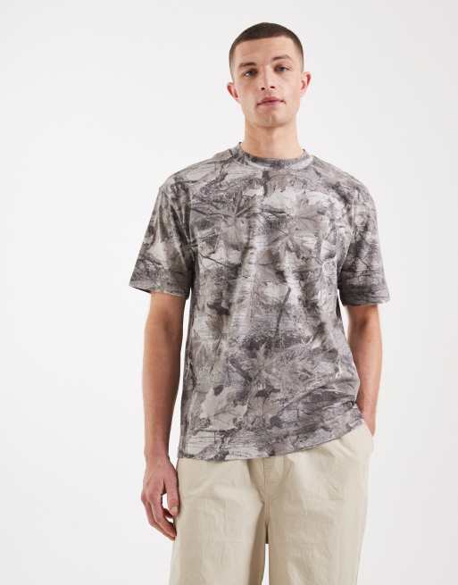 Hollister heavyweight boxy oversized t-shirt in camo print