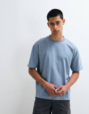 Hollister Heavyweight Boxy T-shirt In Burgundy