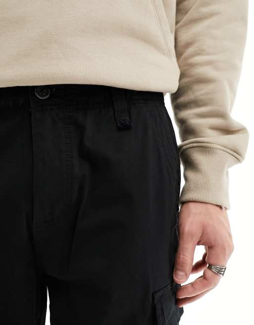 Hollister black cargo pants hotsell