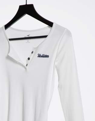 Hollister long sleeve white online