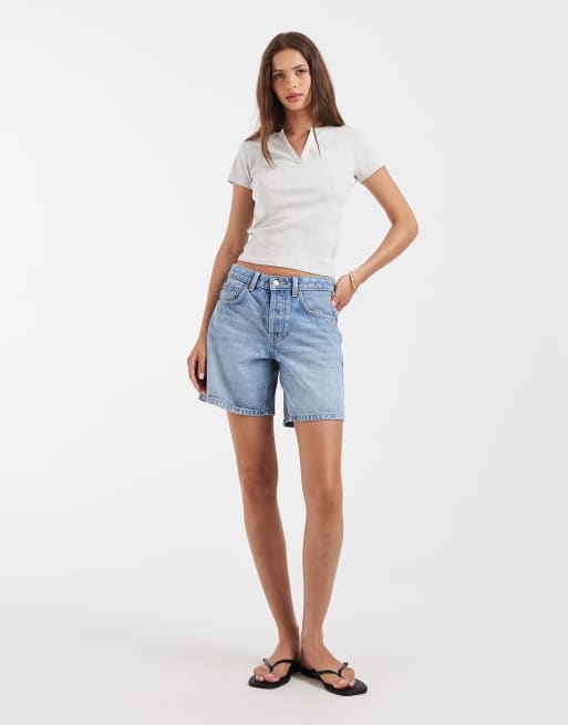 Hollister – Henley-T-Shirt in Grau, 2 von 4