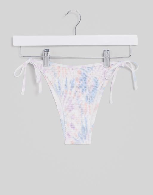 Hollister high leg bikini bottoms in tie dye