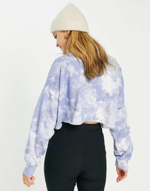 Tie dye cropped sweater clearance