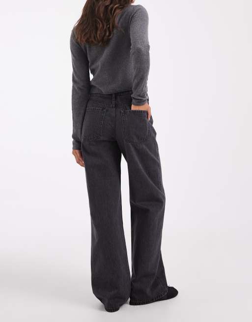 Hollister high rise baggy jeans in black wash, 2 of 5