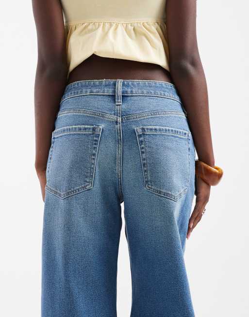 Hollister High-Rise Baggy Jeans in Mittelblau, 5 von 5