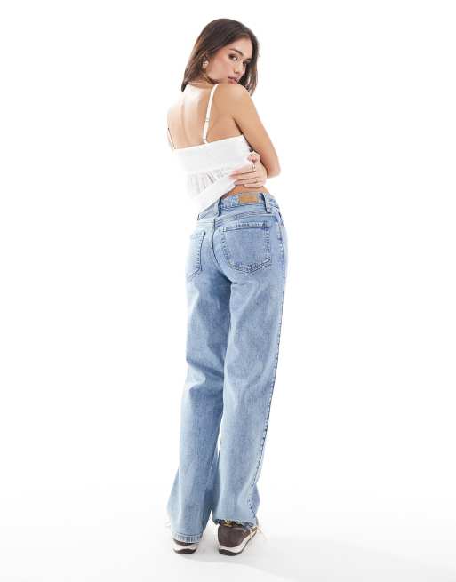 Hollister high rise dad jean in blue wash, 2 of 5