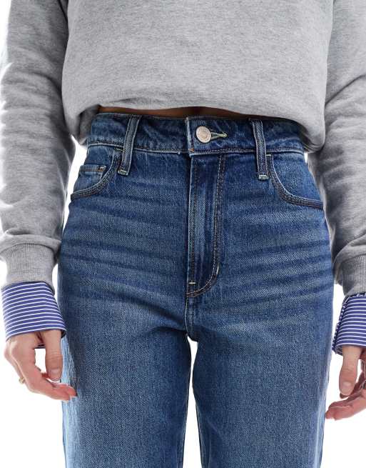 Hollister high rise dad jean in blue ASOS