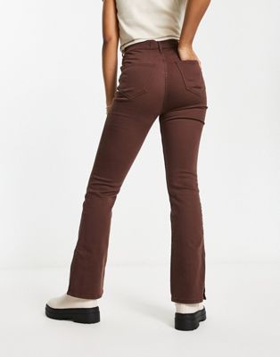 Hollister High-Rise Red Flare Jeans