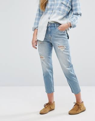 girlfriend jeans high waisted