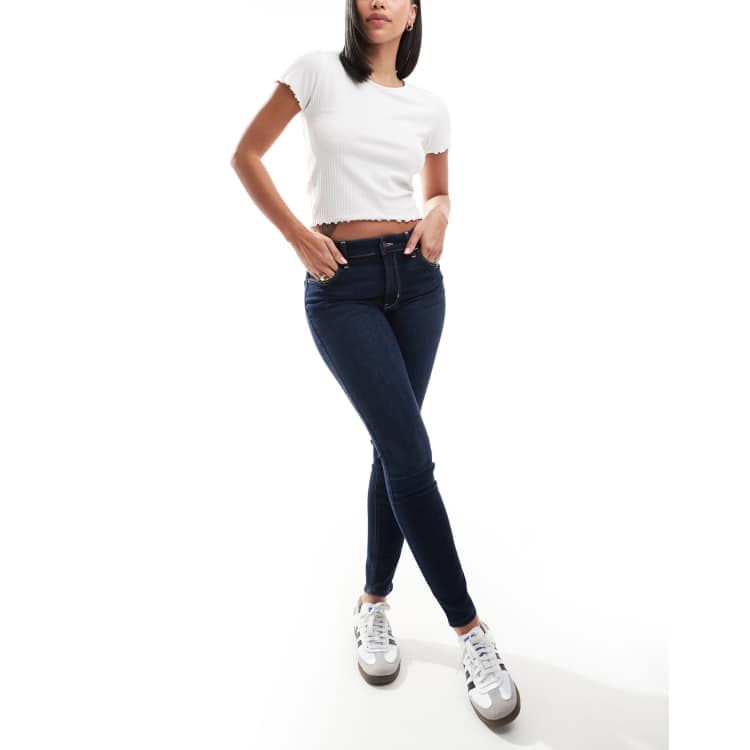 Hollister high rise super skinny jean in indigo ASOS