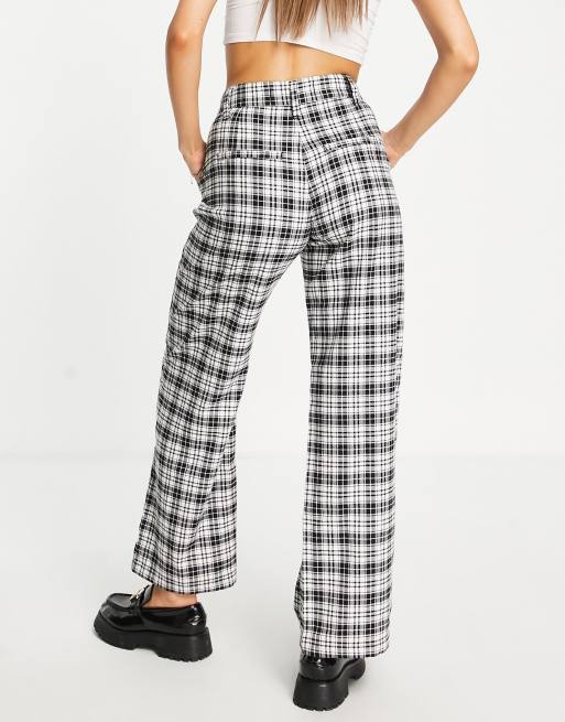 Plaid hollister pants online