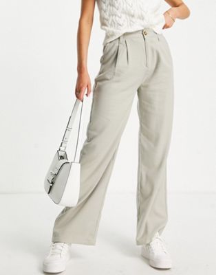 Hollister high rise vintage baggy trouser in grey