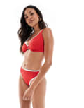 [Hollister] Hollister high waist cheeky bikini bottoms in red (part of a set) XXS RED