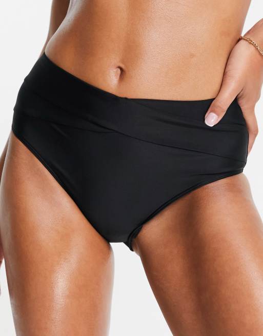 Hollister - Højtaljede bikinitrusser i sort - Del af sæt