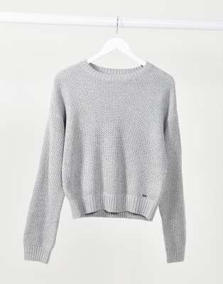 hollister grey jumper