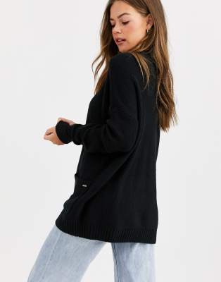 black cardigan hollister