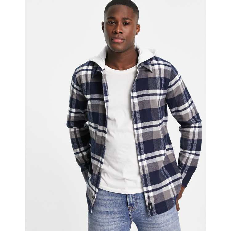 Hollister cheap hooded flannel