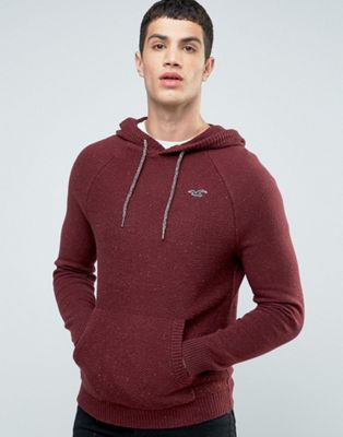 hollister knitted hoodie