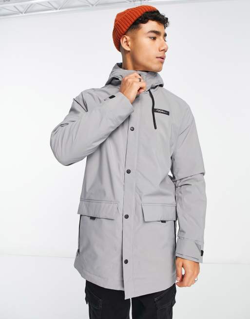 Hollister grey new arrivals parka