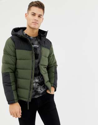 hollister recycled fill hooded puffer jacket