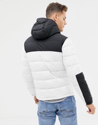 hollister recycled fill hooded puffer jacket