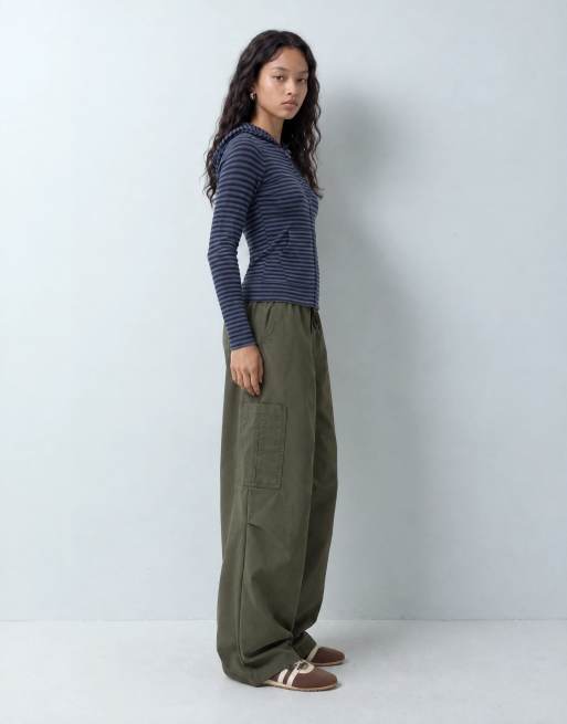Hollister hoodie douillet ajusté à manches longues à rayures bleues, 7 de 9