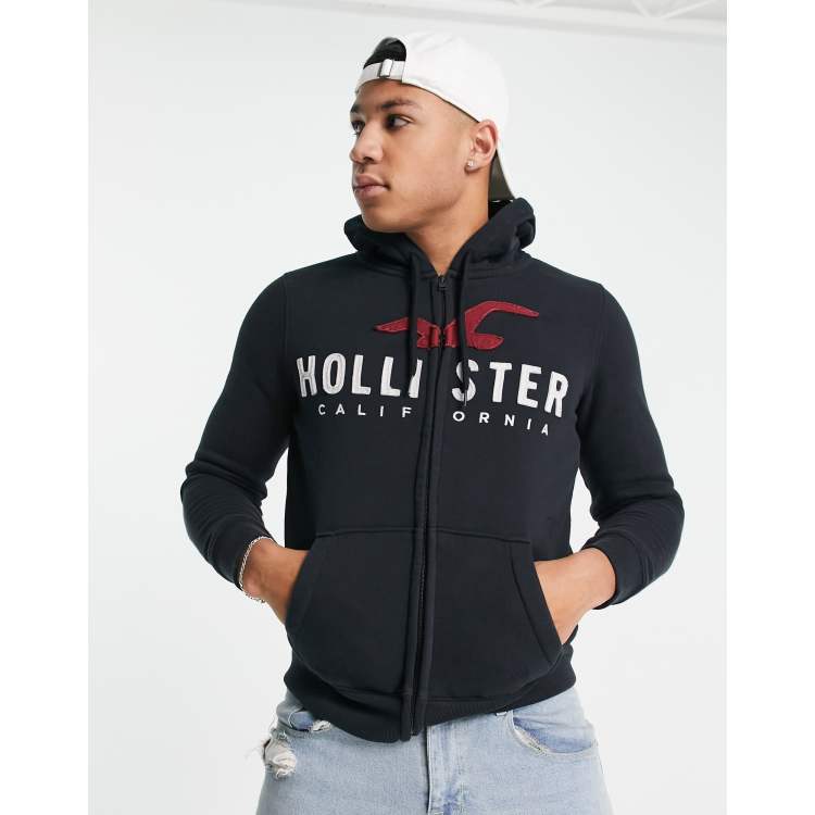 Gray hollister hoodie deals
