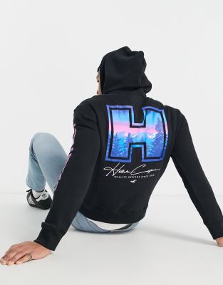 black hollister hoodie