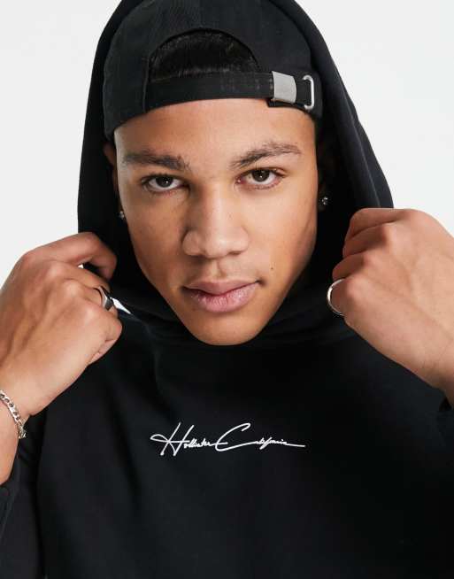 Hollister black floral hoodie hot sale