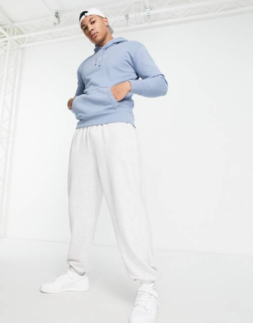 Hollister hoodie in blue with chest script logo, 3 of 4