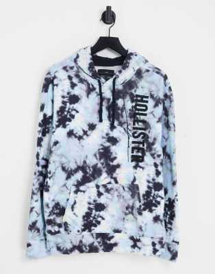 Hollister blue and online white hoodie