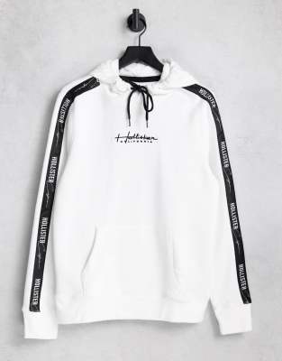 Hollister Sweatshirt In White With Sleeve Logo Taping ModeSens