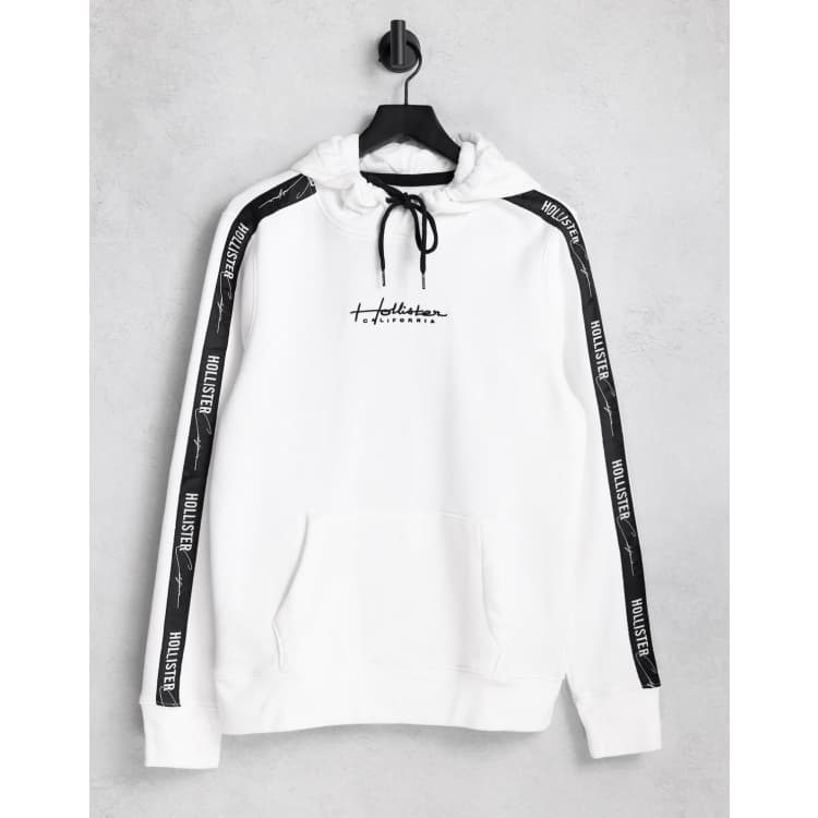 Black and white hollister hoodie best sale