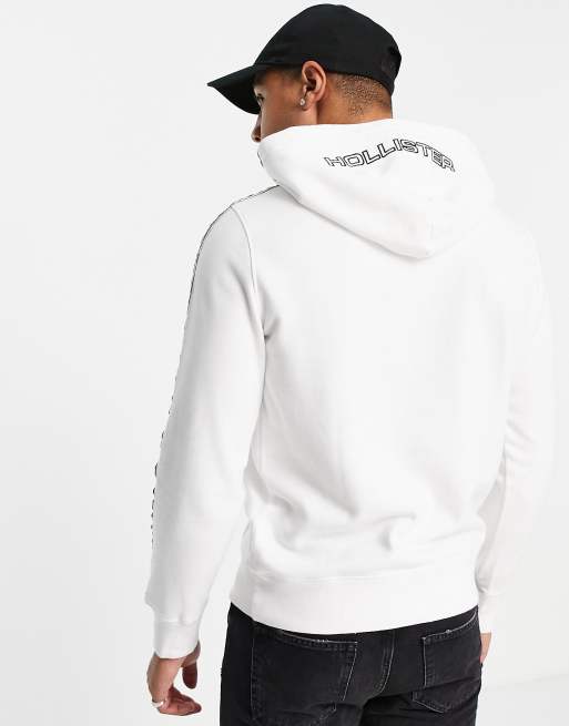 Hollister logo tape hoodie discount