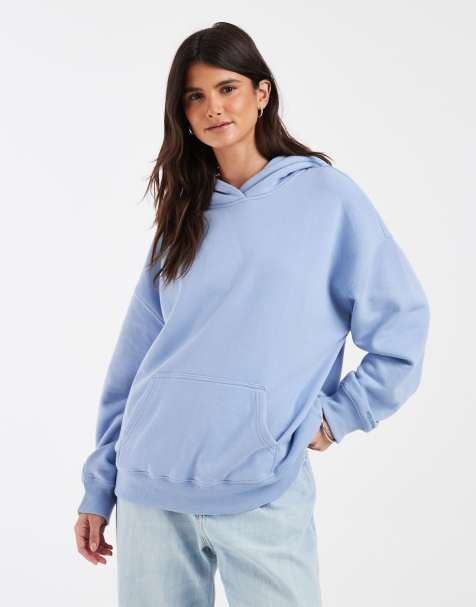Hollister hoodie oversize bleu bébé - view 1