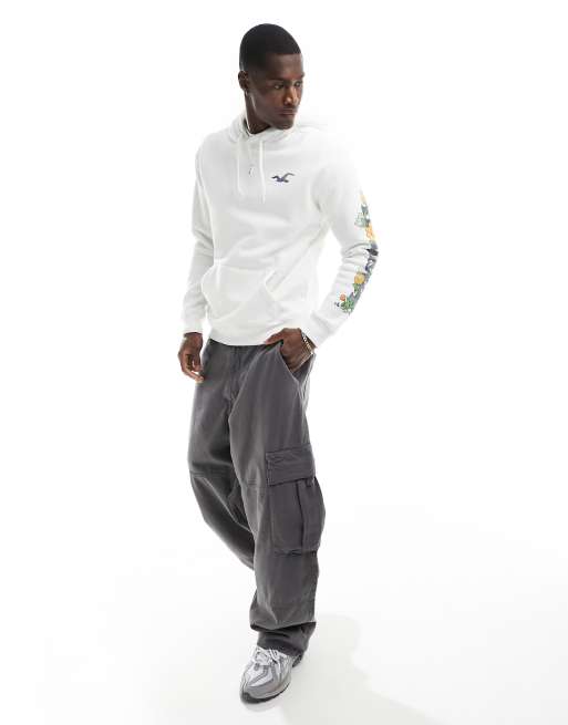 Hoodie with arm print outlet