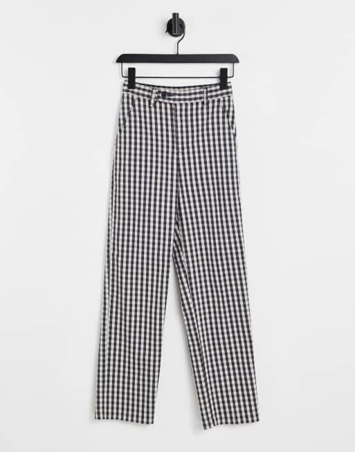 Hollister – Hose mit geradem Bein und Karomuster