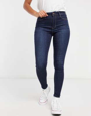 dark blue jeans hollister