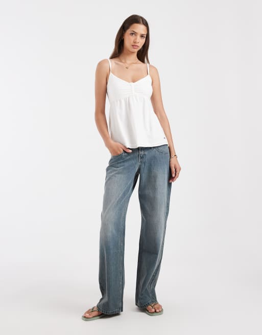 Hollister - Hvid babydoll-cami, 3 af 4