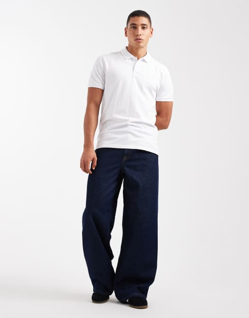 Hollister - Hvid polo med korte ærmer og ikonlogo, 2 af 5