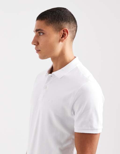 Hollister - Hvid polo med korte ærmer og ikonlogo, 4 af 5