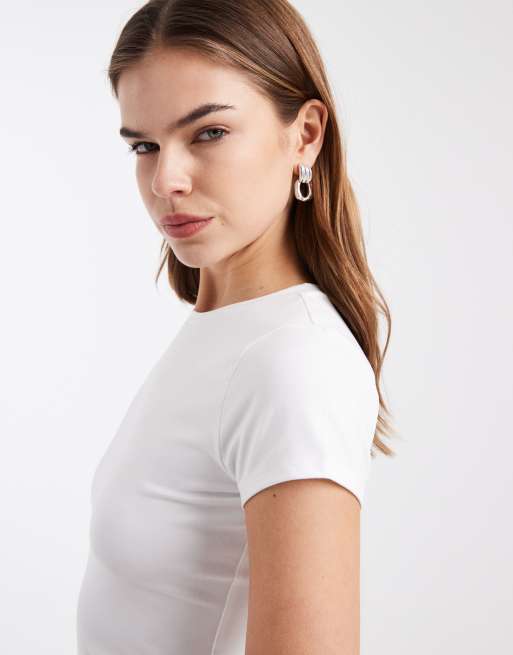 Hollister - Hvid sømløs baby-T-shirt, 4 af 4