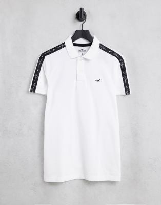 HOLLISTER ICON AND SLEEVE TAPE LOGO POLO